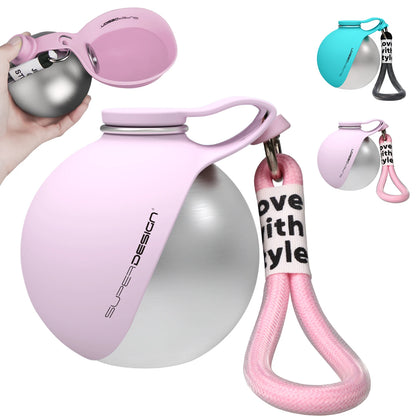 2-in-1 Dog Travel Water Bottle