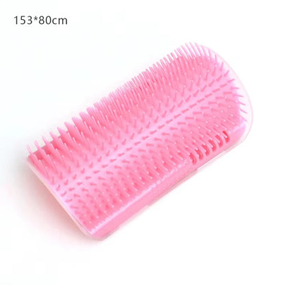 Corner Cat Scratcher & Grooming Brush