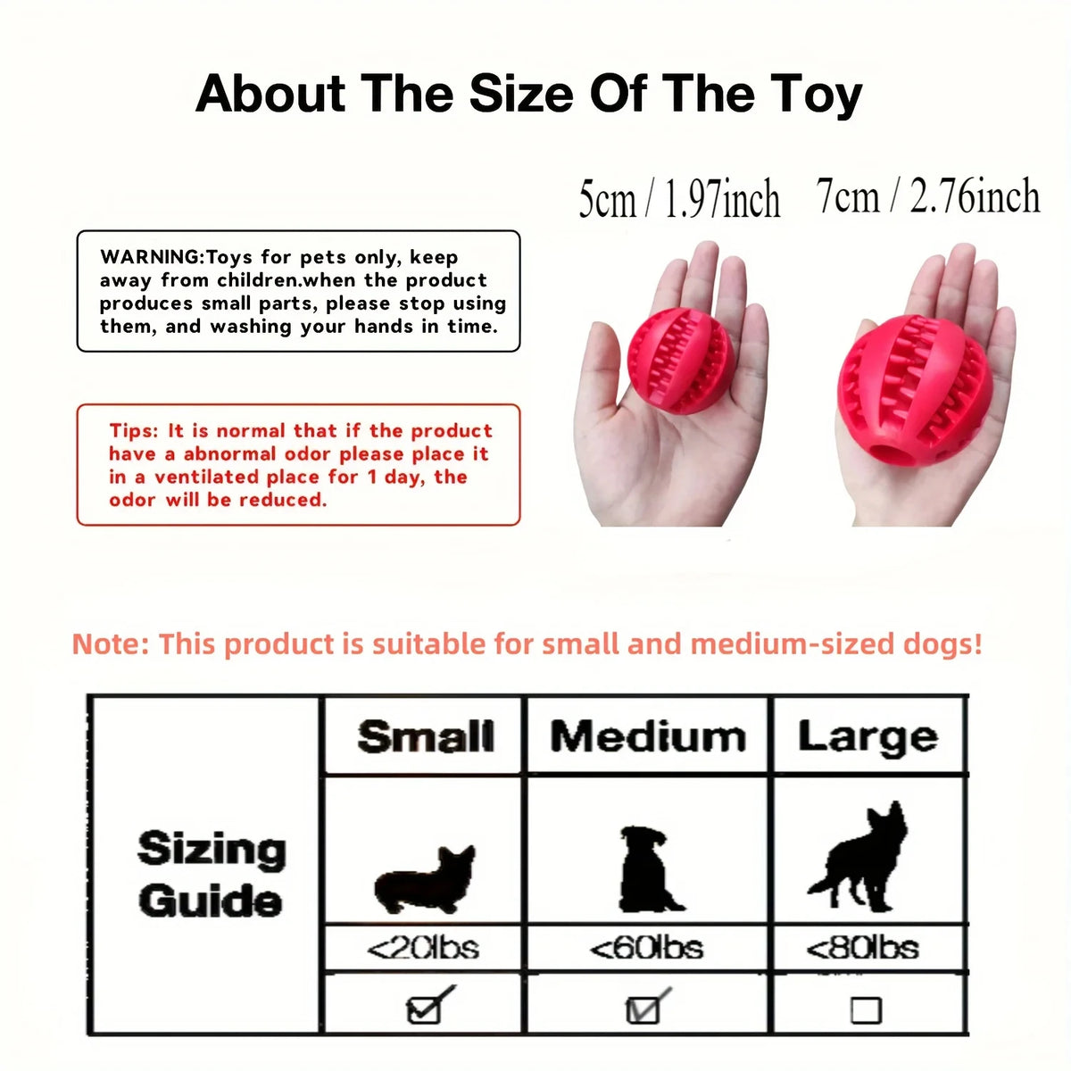 Non-Toxic Bite-Resistant Dog Toy Ball