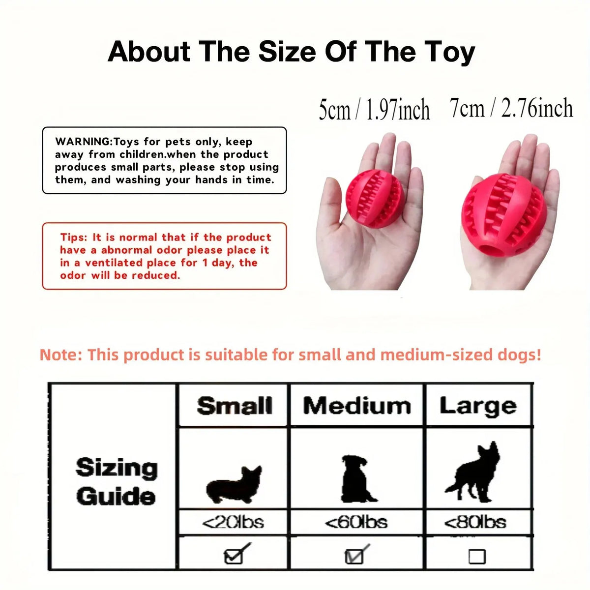Non-Toxic Bite-Resistant Dog Toy Ball